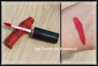 #swatch #labialmate #lipcream #SanPaulo #nyx #notino #review #opinion #matte #makeup #maquillaje #blogdebelleza #beautyblogger