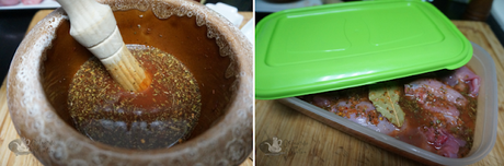 Conejo en salmorejo Conejo en salmorejo