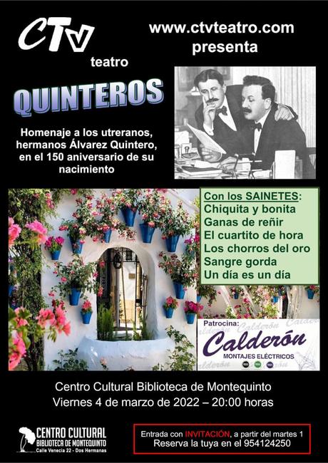 Representación teatral: «Quinteros» – Colectivo de Teatro Vistazul CTV Teatro