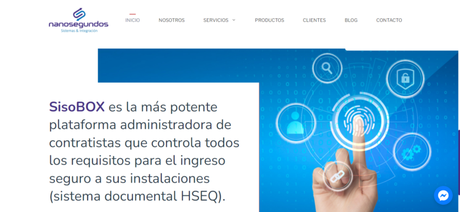 diseño de página web para Nanosegundos