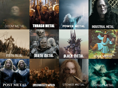 Rock y Metal, géneros según El Señor de los Anillos