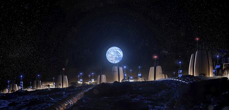 Skidmore Owings y Merrill proponen un modelo de villa lunar Skidmore Owings y Merrill proponen un modelo de villa lunar