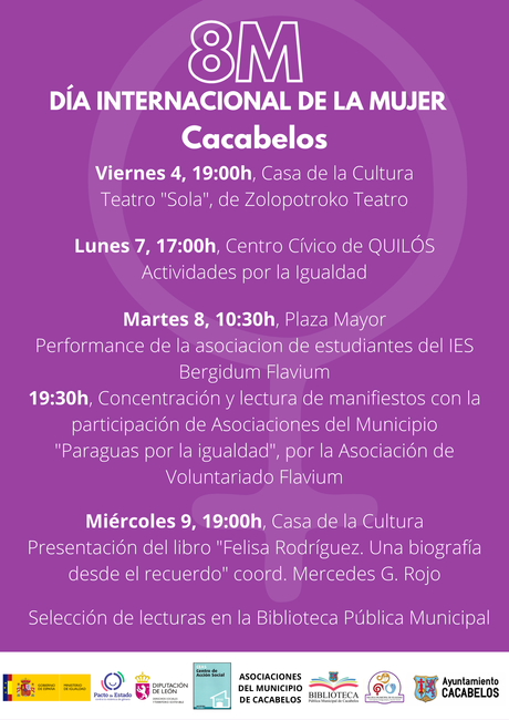 Cacabelos presenta una nutrida agenda con motivo del Día internacional de la Mujer 1