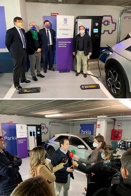 Parkia continúa el despliegue de puntos de recarga pública en Madrid
