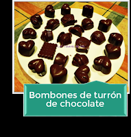 BOMBONES DE TURRÓN DE CHOCOLATE