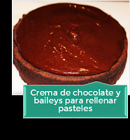 CREMA DE CHOCOLATE Y BAILEYS PARA RELLENAR PASTELES