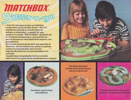 Matchbox Steer-n-Go, un circuito móvil del año 1971 Matchbox Steer-n-Go, un circuito móvil del año 1971