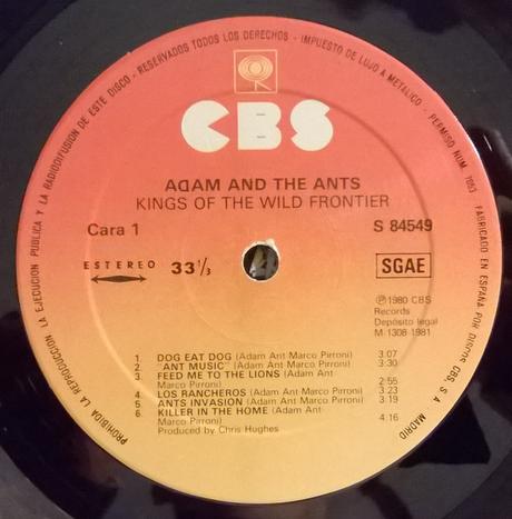 Adam & The Ants -Kings Of The Wild Frontier Lp 1981 (1980) Adam & The Ants -Kings Of The Wild Frontier Lp 1981 (1980)
