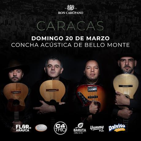 MODALTERNA. Agenda Cultural. C4 TRÍO Cierra su gira en Venezuela en la Concha Acustica de Bello Monte
