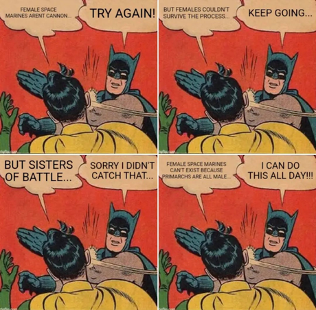 A vueltas con las Astartes femeninas