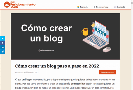 Vivir de un blog – Resumen de febrero 2022