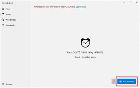 agregar una alarma: cómo usar alarmas en Windows 10 y asegurarse de que suene 10 agregar una alarma - Cómo usar alarmas en Windows 10 y asegurarse de que suene 9