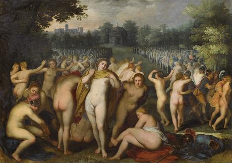 La mujer de la antigüedad en la guerra.