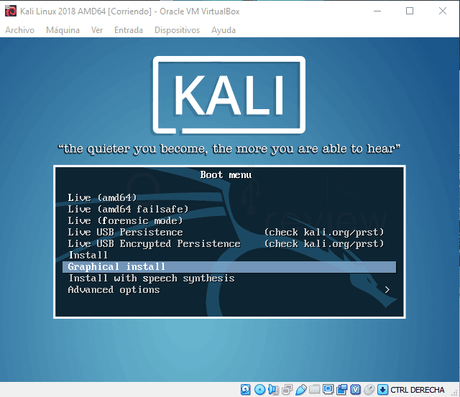 Instala Kali Linux en Virtual Box ultima version