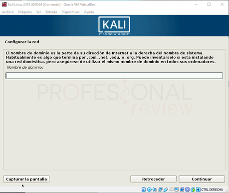 Instalar Kali Linux en VirtualBox paso 11