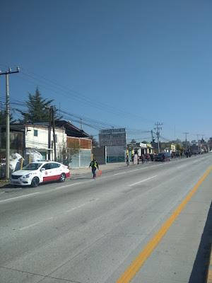 ADVIERTE PROTECCIÓN CIVIL DE TEXCOCO SOBRE LA PRESENCIA DE PEREGRINOS GUADALUPANOS EN CARRETERA