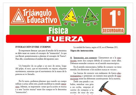 Fuerza para Primero de Secundaria