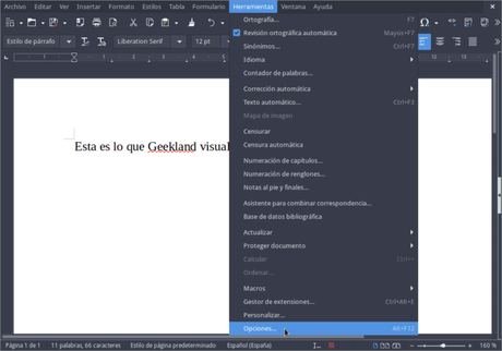 Hacer que LibreOffice tenga un modo oscuro en su totalidad