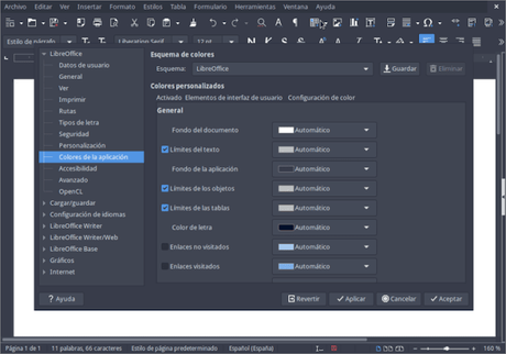 Hacer que LibreOffice tenga un modo oscuro en su totalidad