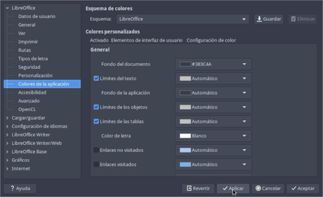 Hacer que LibreOffice tenga un modo oscuro en su totalidad