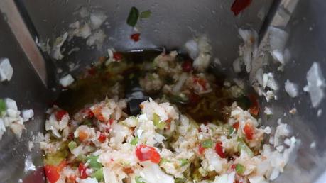 Sofreímos la verduras con aceite