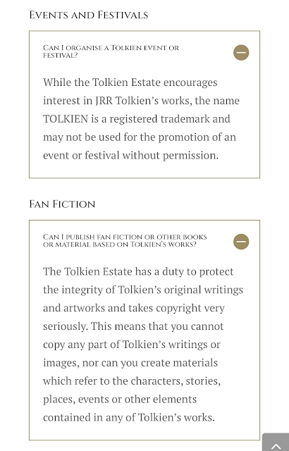 The Tolkien State intenta frenar las creaciones de los fans de la obra de Tolkien