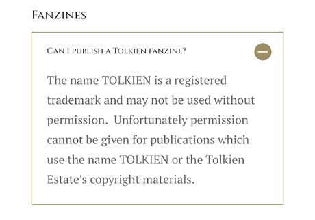 The Tolkien State intenta frenar las creaciones de los fans de la obra de Tolkien