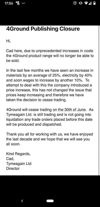 4Ground Publishing cerrara el 30 de Junio