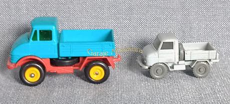 UNIMOG en miniatura comparado entre las marcas Matchbox y Wiking