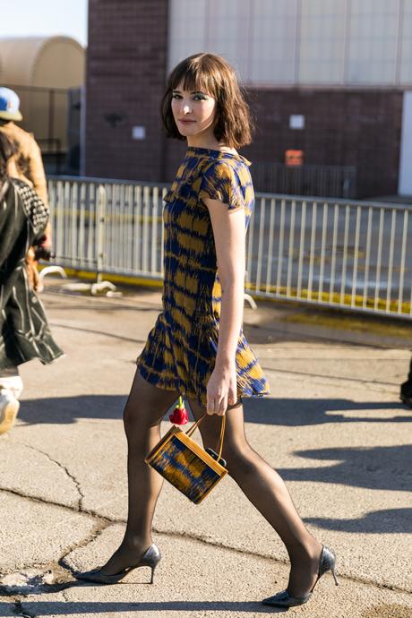 New York Fashion Week February 22 Street Style - Collage Vintage