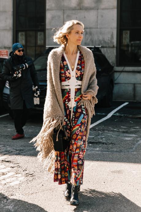 New York Fashion Week February 22 Street Style - Collage Vintage