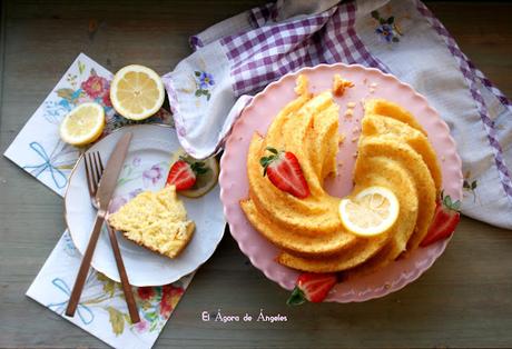 Bizcocho de limón y nata El Ágora de Ángeles