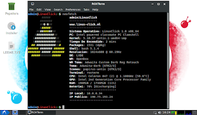 LinuxClick 1.0: Nuestra Distro