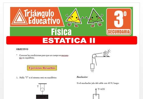 Estática II para Tercero de Secundaria Estática II para Tercero de Secundaria