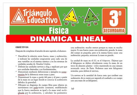 Dinámica Lineal para Tercero de Secundaria