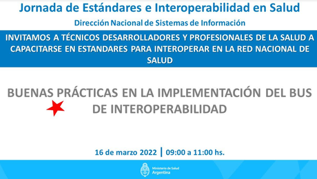 Jornada de Estandares SNOMED 16/03/22 (9:00 a 11:00 hs)