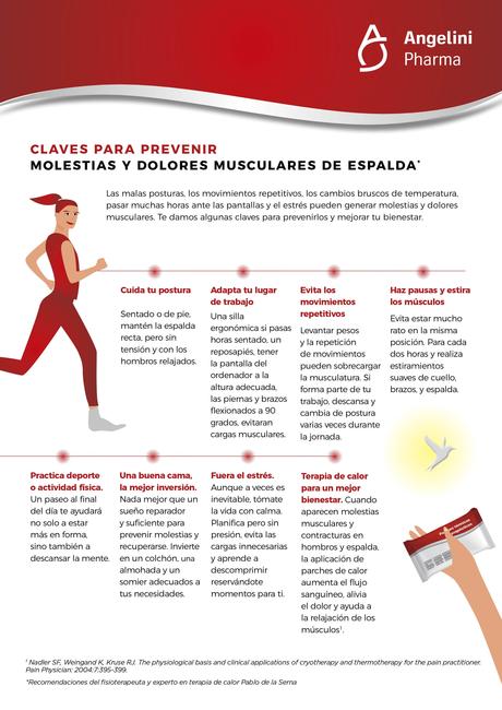 Angelini Pharma propone claves para prevenir molestias y dolores de espalda