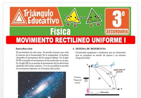 Movimiento Rectilíneo Uniforme I para Tercero de Secundaria