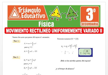 Movimiento Rectilíneo Uniformemente Variado II para Tercero de Secundaria