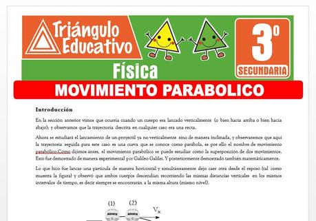Movimiento Parabólico para Tercero de Secundaria Movimiento Parabólico para Tercero de Secundaria