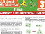 Movimiento Circunferencial Uniforme para Tercero Secundaria