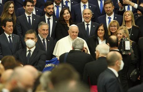 El Papa Francisco recibe a la Ponferradina con motivo del centenario del club 5