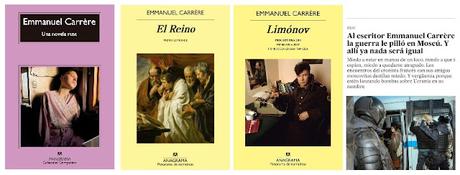 Las tres novelas citadas de Carrère y el artículo de EPS Guerra Rusia-Ucrania