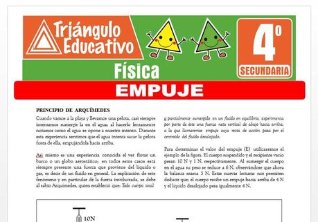 Empuje para Cuarto de Secundaria Empuje para Cuarto de Secundaria