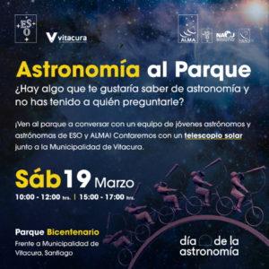 Evento “Astronomía al Parque” en Vitacura