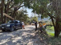 Gobierno desmonta represas ilegales en “Río Gallinas”