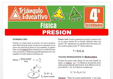 Presión para Cuarto de Secundaria Presión para Cuarto de Secundaria