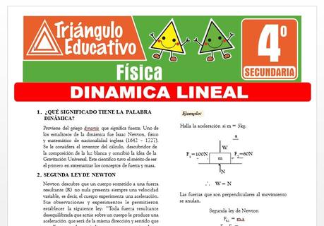 Dinámica Lineal para Cuarto de Secundaria