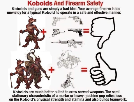 Kobolds con ametralladoras y morteros