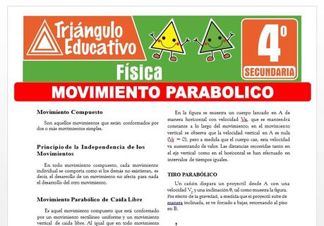 Ejercicios de Movimiento Parabólico para Cuarto de Secundaria Ejercicios de Movimiento Parabólico para Cuarto de Secundaria